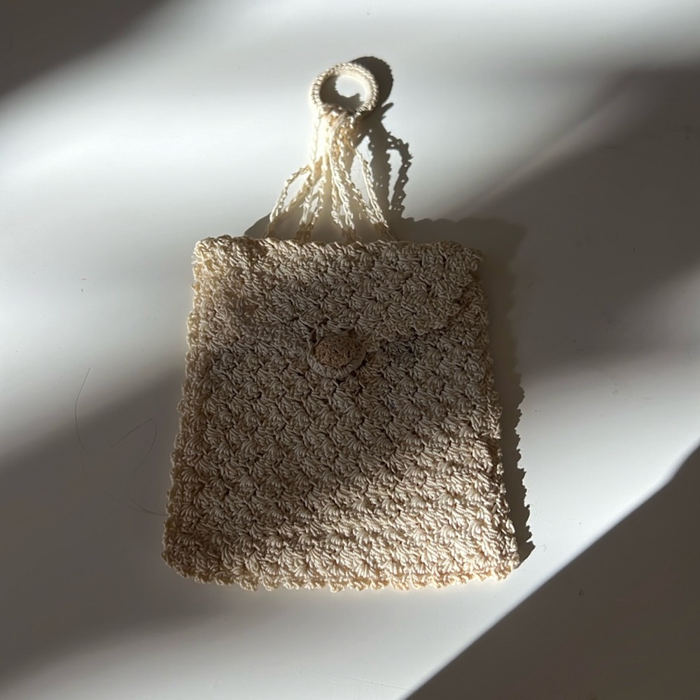 Victorian Crochet Handkerchief purse